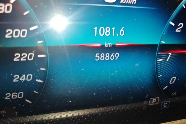 Used Mercedes-Benz A-Class 2019 A 200 L Sport Sedan Odometer Close Up