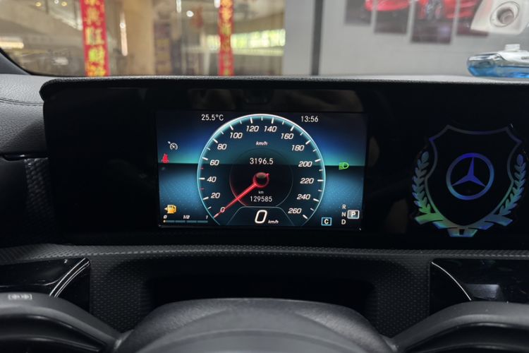 Used Mercedes-Benz A-Class 2019 A 180 L Sport Sedan Odometer Close Up