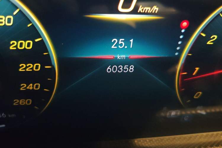 Used Mercedes-Benz A-Class 2019 A 200 L Sport Sedan Odometer Close Up