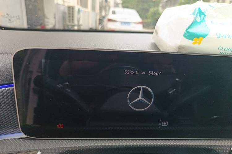 Used Mercedes-Benz A-Class 2019 A 200 L Sport Sedan Odometer Close Up