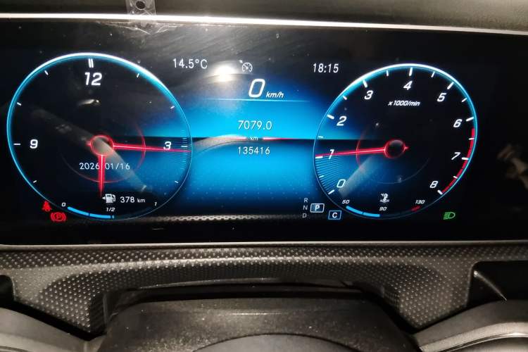 Used Mercedes-Benz A-Class 2019 Restyled A 200 L Sport Sedan Odometer Close Up