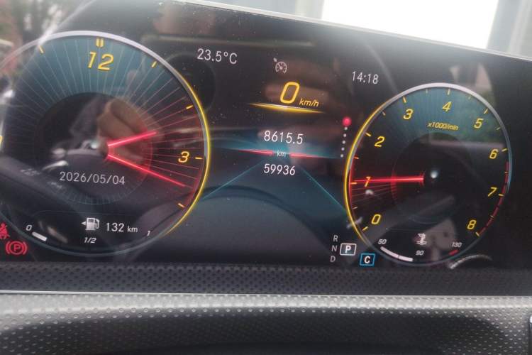 Used Mercedes-Benz A-Class 2019 Restyled A 200 L Sport Sedan Odometer Close Up