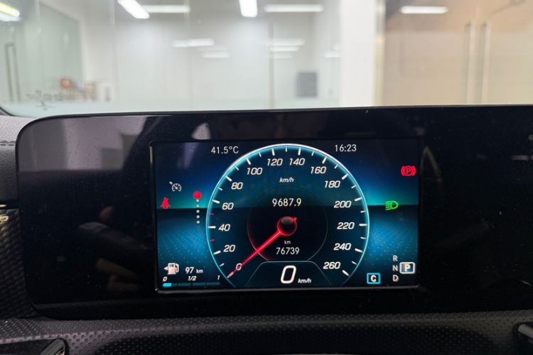 Used Mercedes-Benz A-Class 2019 A 180 L Sport Sedan Odometer Close Up