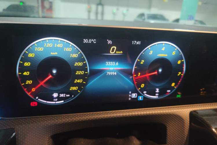 Used Mercedes-Benz A-Class 2019 A 200 L Sport Sedan First Edition Special Edition Odometer Close Up
