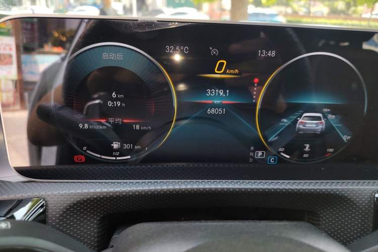Used Mercedes-Benz A-Class 2019 A 200 L Sport Sedan First Edition Special Edition Odometer Close Up