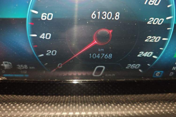 Used Mercedes-Benz A-Class 2019 A 180 L Sport Sedan Odometer Close Up