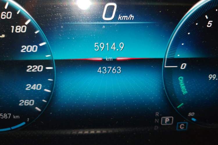 Used Mercedes-Benz A-Class 2019 A 200 L Sport Sedan Odometer Close Up