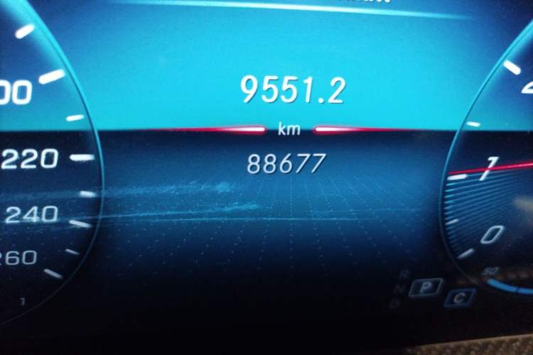 Used Mercedes-Benz A-Class 2019 A 200 L Sport Sedan Odometer Close Up