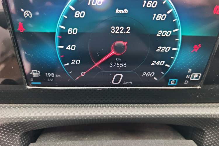 Used Mercedes-Benz A-Class 2019 A 180 L Sport Sedan Odometer Close Up