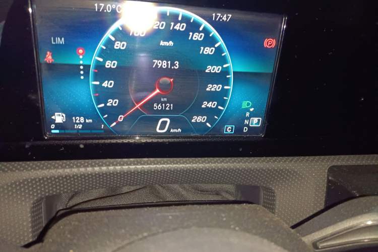 Used Mercedes-Benz A-Class 2019 A 180 L Sport Sedan Odometer Close Up
