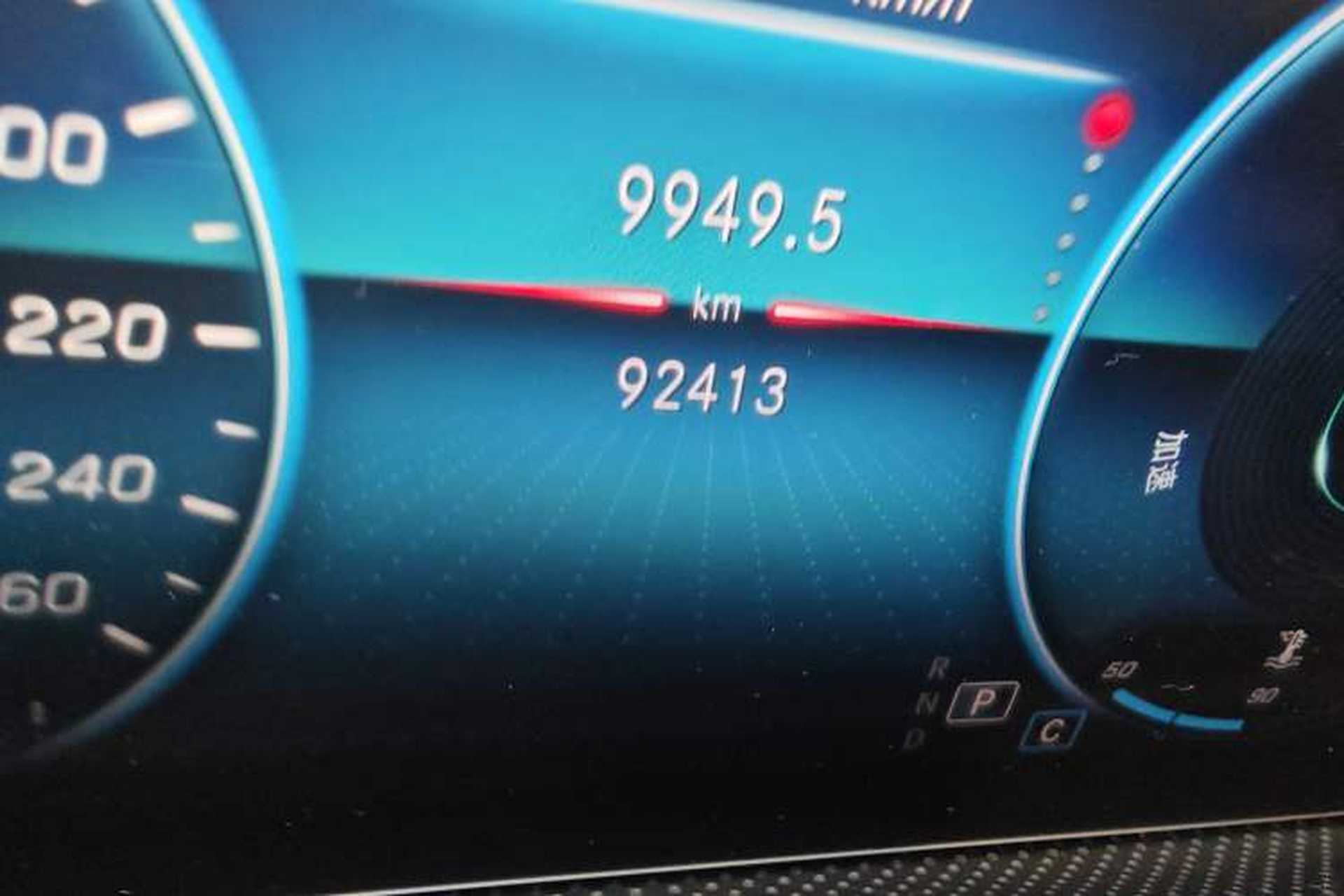 Used Mercedes-Benz A-Class 2019 A 200 L Odometer Close Up