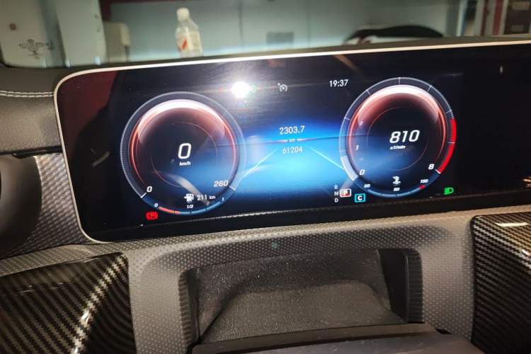 Used Mercedes-Benz A-Class 2019 A 200 L Sport Sedan Odometer Close Up