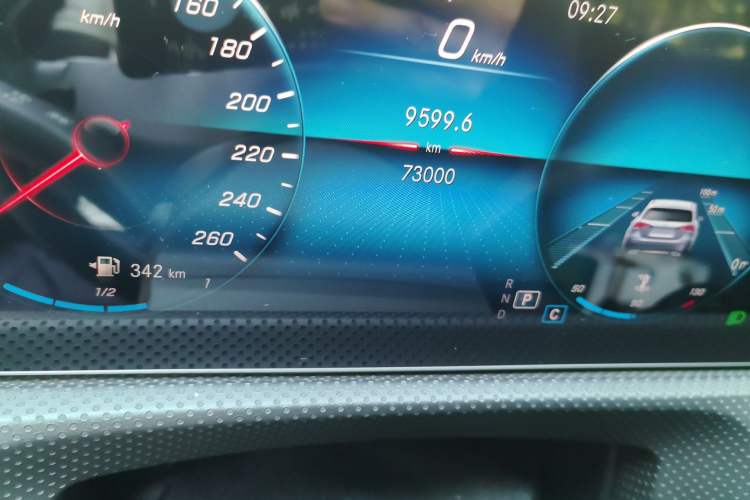 Used Mercedes-Benz A-Class 2019 A 200 L Odometer Close Up