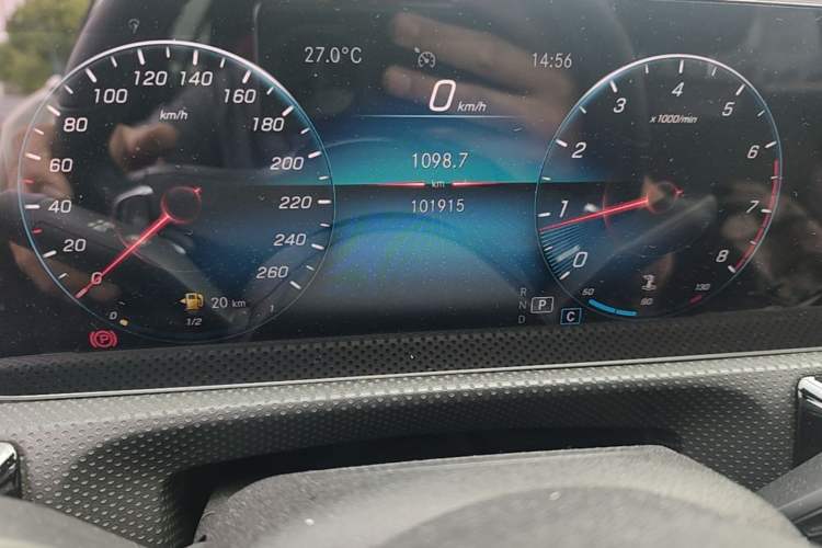 Used Mercedes-Benz A-Class 2019 A 200 L Sport Sedan First Edition Special Edition Odometer Close Up