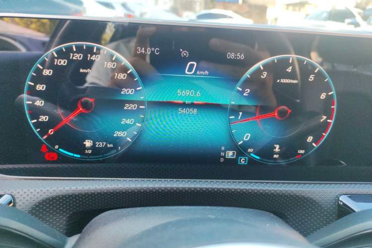 Used Mercedes-Benz A-Class 2019 A 200 Dynamic Edition Odometer Close Up