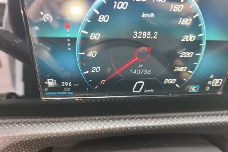 Used Mercedes-Benz A-Class 2019 A 180 L Sport Sedan Odometer Close Up
