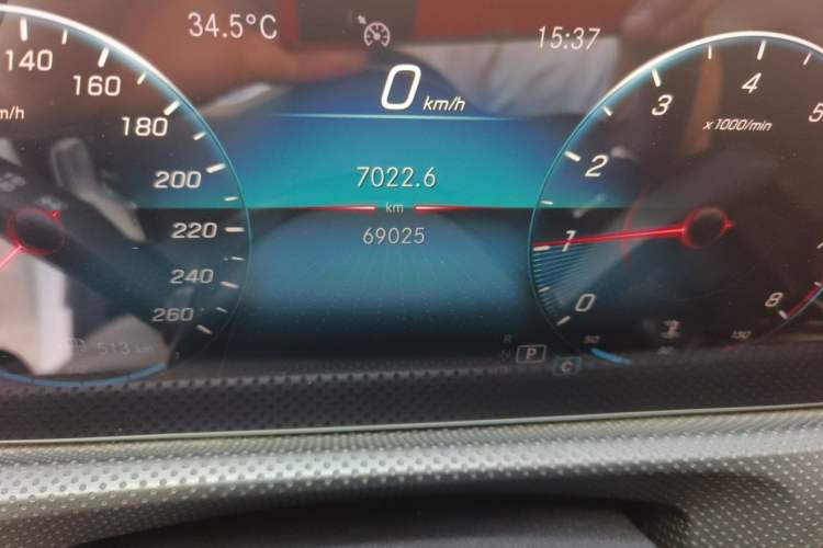 Used Mercedes-Benz A-Class 2019 Restyled A 200 L Sport Sedan Odometer Close Up