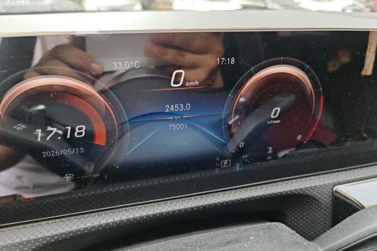 Used Mercedes-Benz A-Class 2019 A 200 L Sport Sedan Odometer Close Up