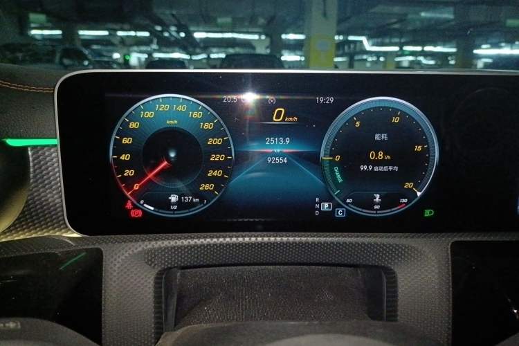 Used Mercedes-Benz A-Class 2019 Restyled A 200 L Sport Sedan Odometer Close Up