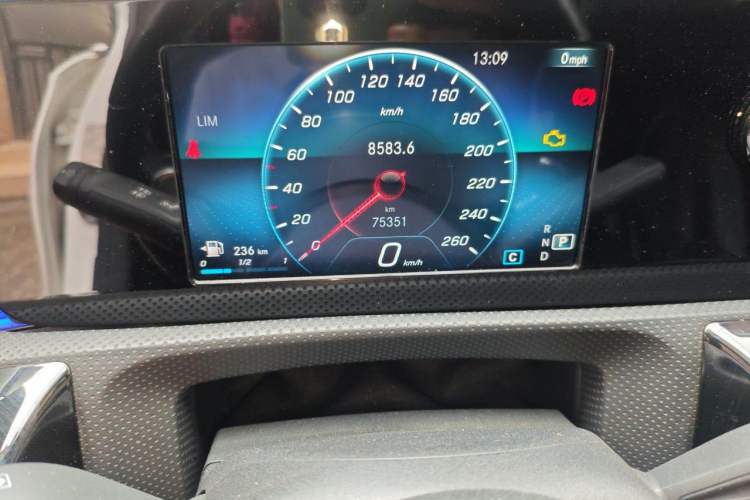 Used Mercedes-Benz A-Class 2019 A 180 L Sport Sedan Odometer Close Up