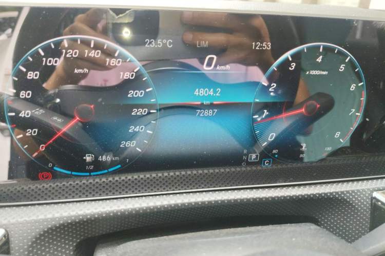 Used Mercedes-Benz A-Class 2019 A 200 L Odometer Close Up