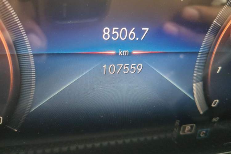 Used Mercedes-Benz A-Class 2019 A 200 L Sport Sedan Odometer Close Up