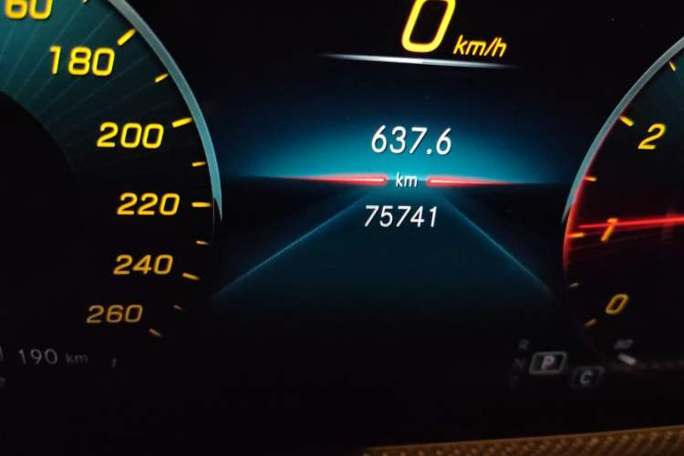 Used Mercedes-Benz A-Class 2019 A 200 L Sport Sedan First Edition Special Edition Odometer Close Up