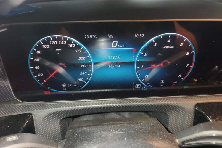 Used Mercedes-Benz A-Class 2019 A 200 L Sport Sedan Odometer Close Up