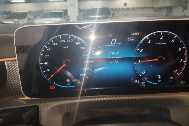 Used Mercedes-Benz A-Class 2019 Restyled A 200 L Sport Sedan Odometer Close Up