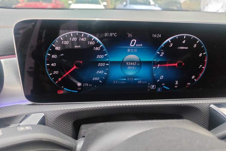 Used Mercedes-Benz A-Class 2019 A 200 L Sport Sedan First Edition Special Edition Odometer Close Up