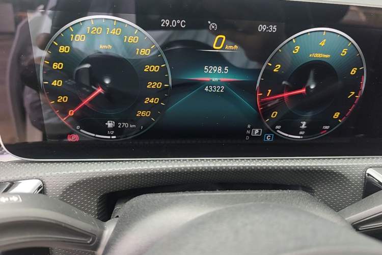 Used Mercedes-Benz A-Class 2019 Restyled A 200 L Sport Sedan Odometer Close Up
