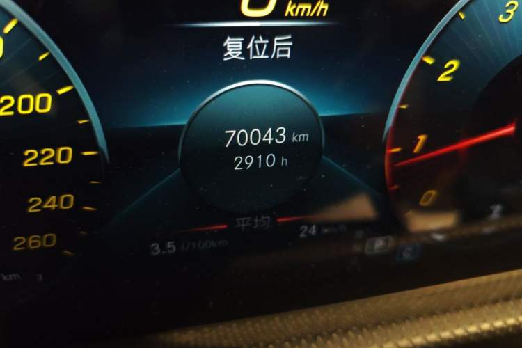 Used Mercedes-Benz A-Class 2019 A 200 L Sport Sedan Odometer Close Up