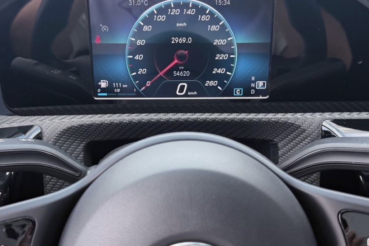 Used Mercedes-Benz A-Class 2019 A 180 L Odometer Close Up