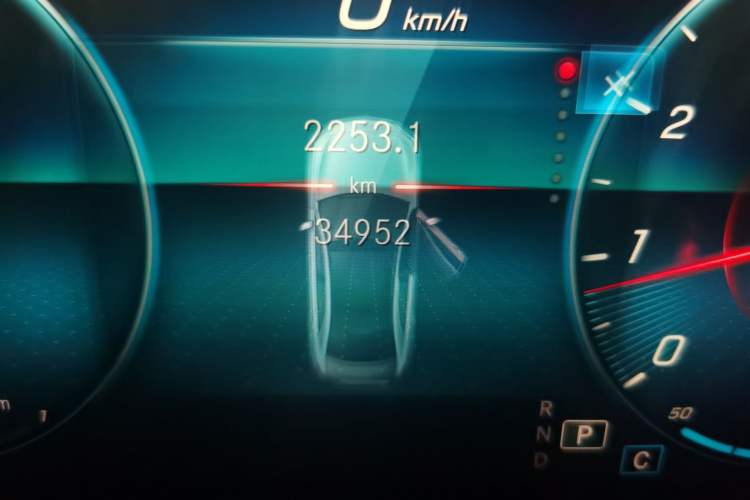 Used Mercedes-Benz A-Class 2019 A 200 L Sport Sedan Odometer Close Up
