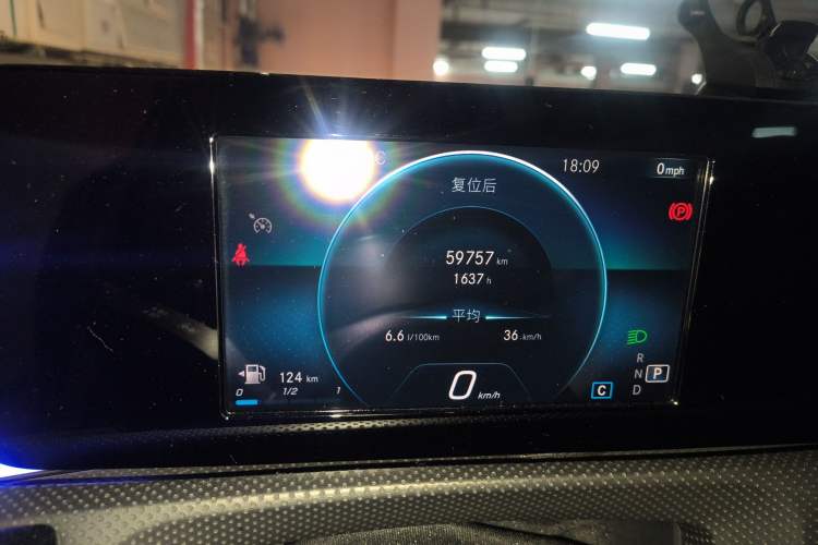Used Mercedes-Benz A-Class 2019 A 180 L Odometer Close Up