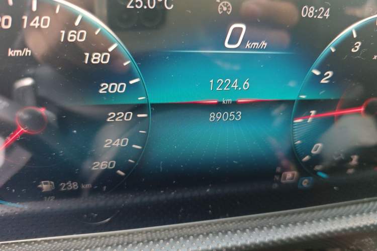 Used Mercedes-Benz A-Class 2019 A 200 L Sport Sedan Odometer Close Up