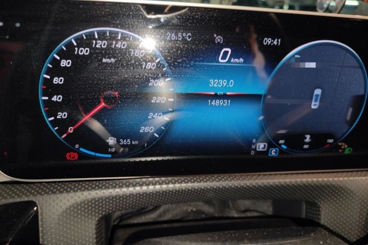 Used Mercedes-Benz A-Class 2019 Restyled A 200 L Sport Sedan Odometer Close Up