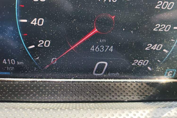 Used Mercedes-Benz A-Class 2019 A 180 L Sport Sedan Odometer Close Up