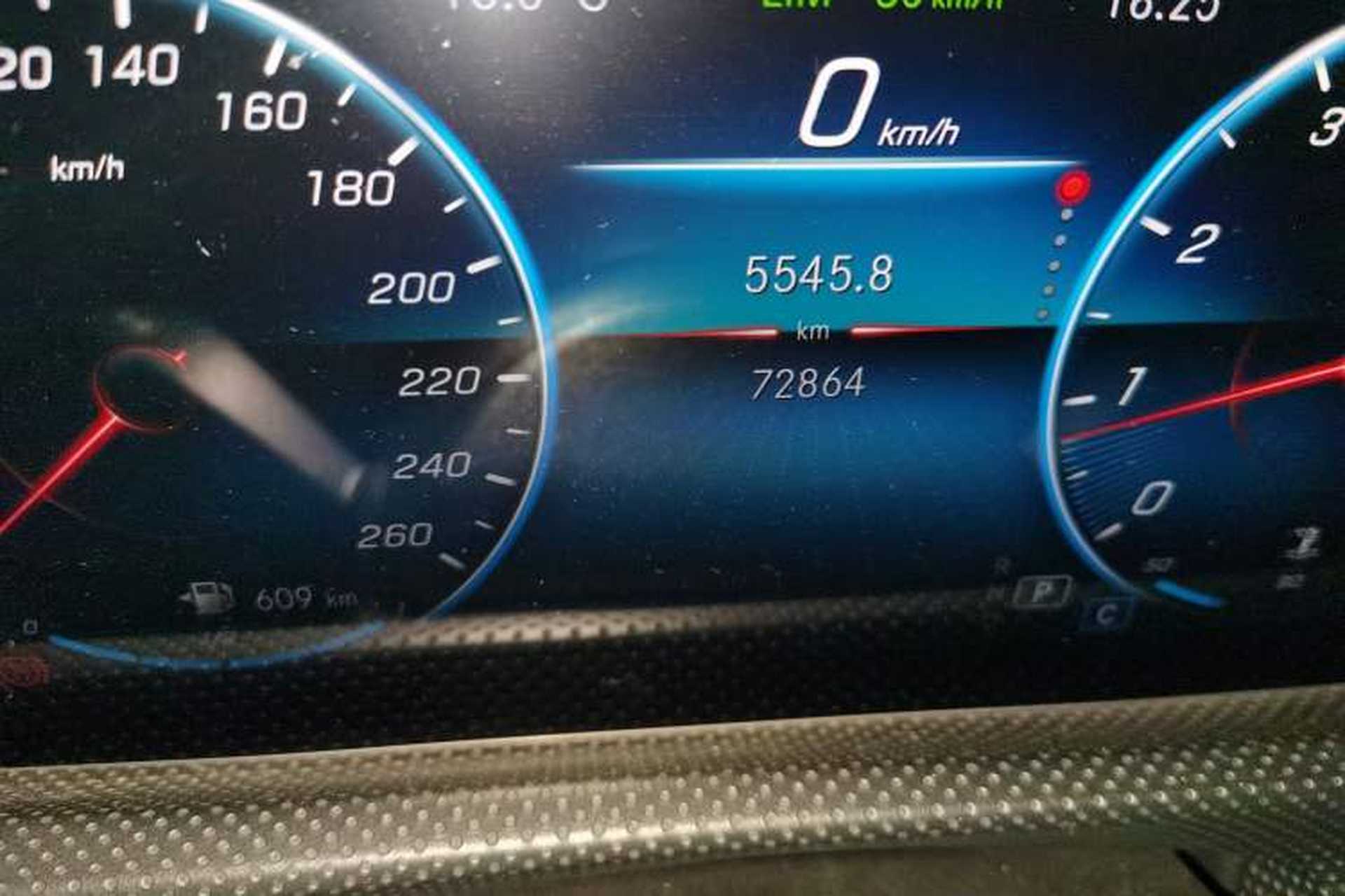 Used Mercedes-Benz A-Class 2019 A 200 L Odometer Close Up