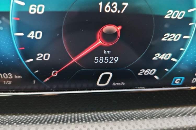 Used Mercedes-Benz A-Class 2019 A 180 L Sport Sedan Odometer Close Up