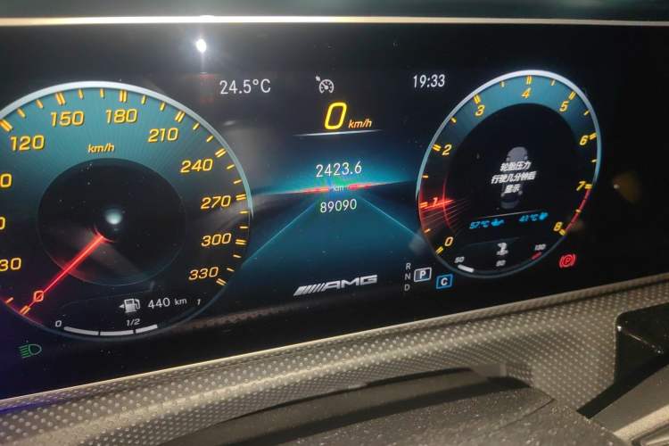 Used Mercedes-Benz A-Class 2019 A 200 L Sport Sedan First Edition Special Edition Odometer Close Up