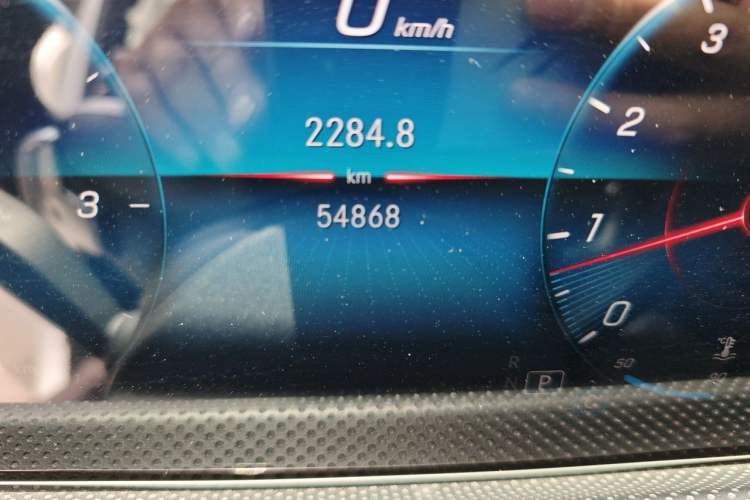 Used Mercedes-Benz A-Class 2019 A 220 L 4MATIC Sport Sedan Odometer Close Up