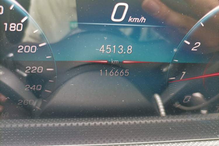 Used Mercedes-Benz A-Class 2019 A 200 L Sport Sedan Odometer Close Up