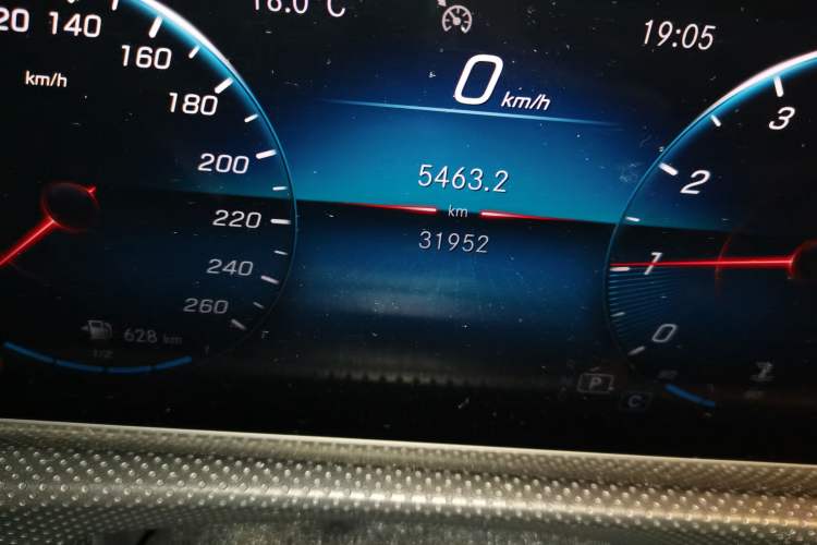 Used Mercedes-Benz A-Class 2019 A 200 L Odometer Close Up