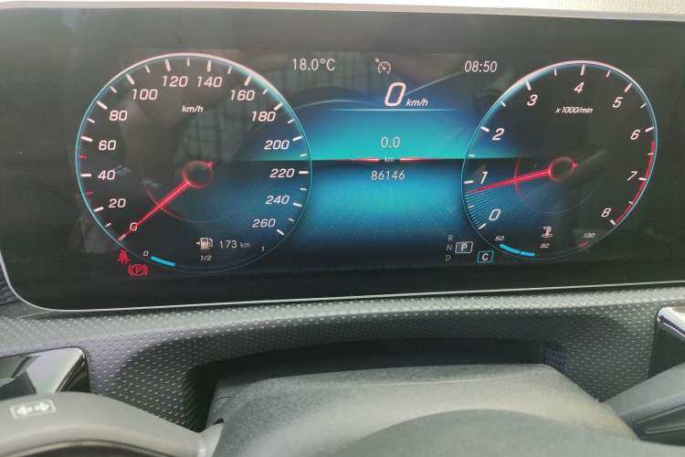 Used Mercedes-Benz A-Class 2019 A 200 Dynamic Edition Odometer Close Up
