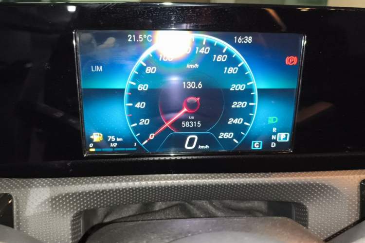 Used Mercedes-Benz A-Class 2019 A 180 L Sport Sedan Odometer Close Up