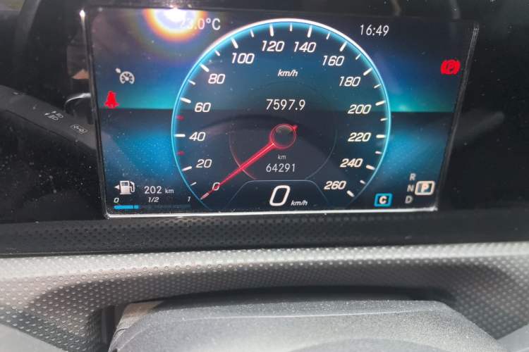 Used Mercedes-Benz A-Class 2019 Restyled A 180 L Sport Sedan Odometer Close Up