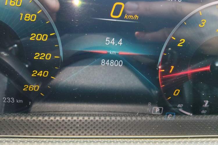 Used Mercedes-Benz A-Class 2019 A 200 L Sport Sedan Odometer Close Up