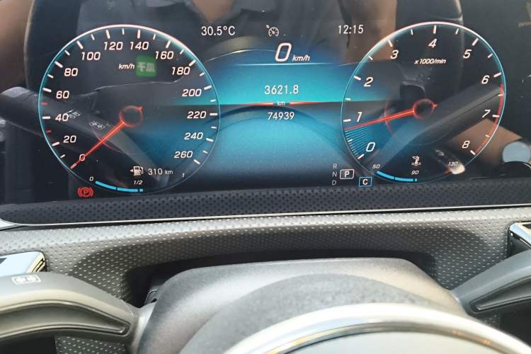 Used Mercedes-Benz A-Class 2020 A 200 L Odometer Close Up