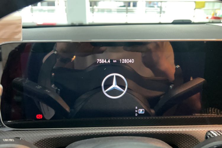Used Mercedes-Benz A-Class 2020 A 200 L Sport Sedan Odometer Close Up